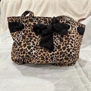 Rain Tech waterproof Leopard Print Small Handbag Great for Travel